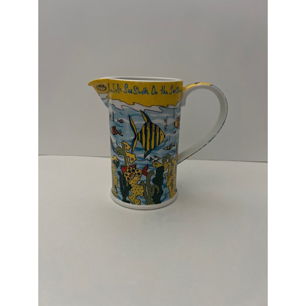 Paul Cardew Designs She Sells Sea Shells Pitcher Beach Nautical Ocean